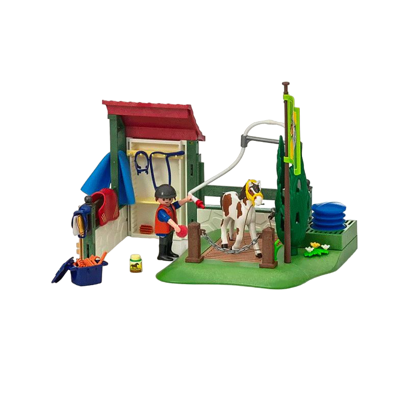 Playmobil - Box de lavage pour chevaux | - Ohlala