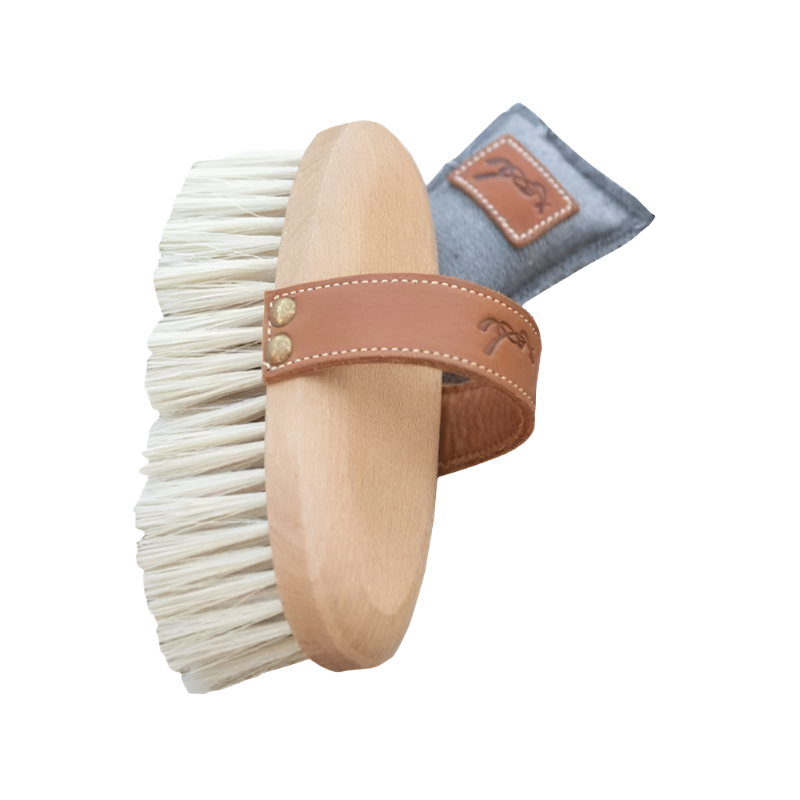 Pénélope Store - Large soft brush with leather strap