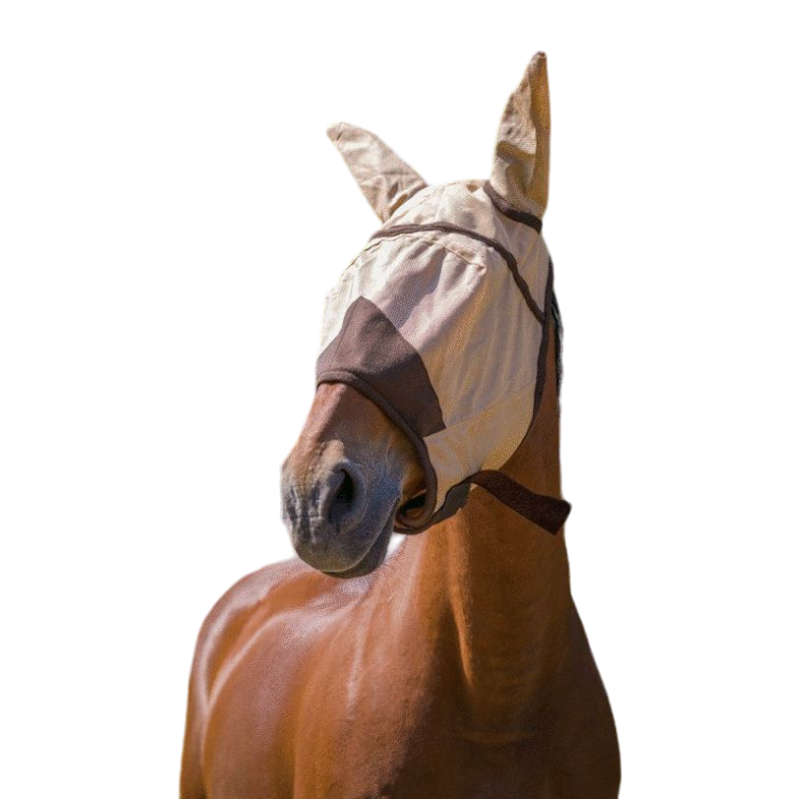 Equithème - Caramel “fly protector” anti-fly mask
