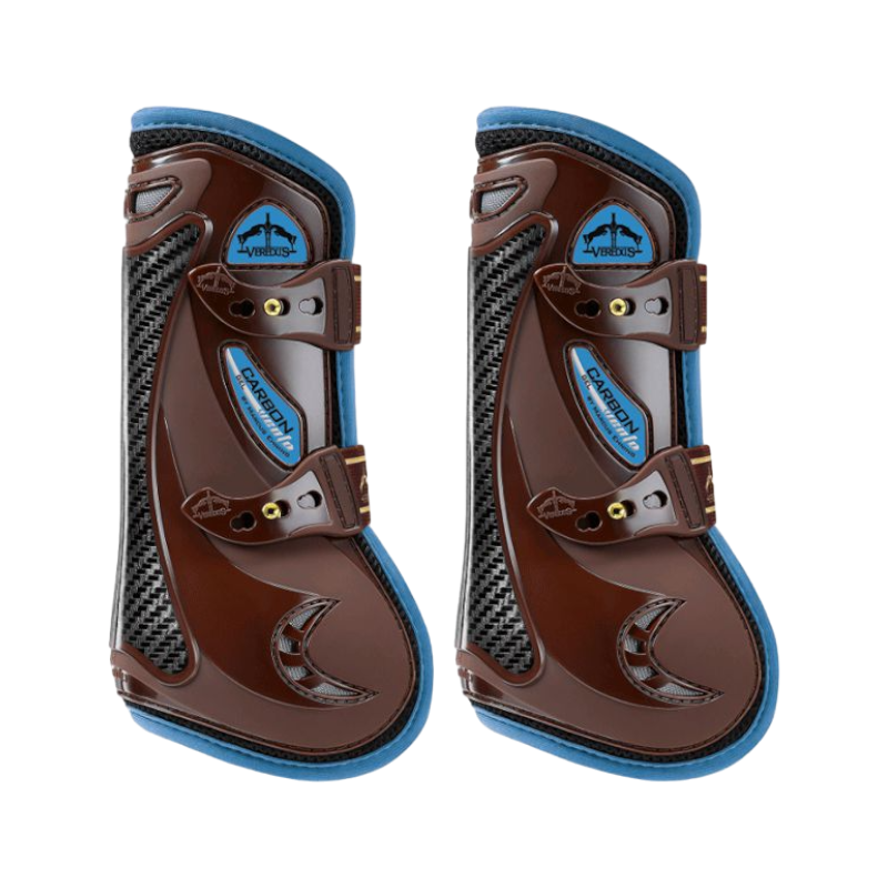 Veredus - Carbon Gel Vento Color Edition Open Gaiters Brown/Blue