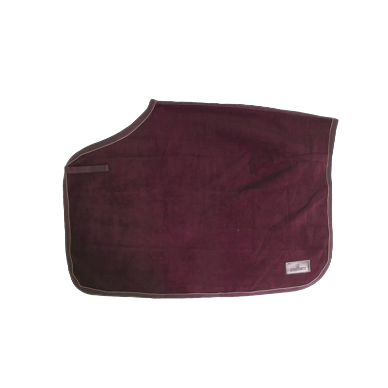 Kentucky Horsewear - Couvre reins carré Heavy Fleece bordeaux | - Ohlala