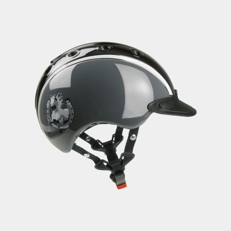 Casco - Casque d'équitation Nori noir/gris | - Ohlala