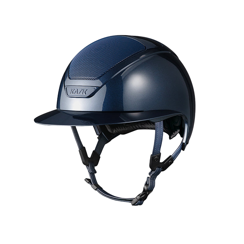 Kask - Casque d'équitation Star Lady Pure Shine Chrome II marine | - Ohlala