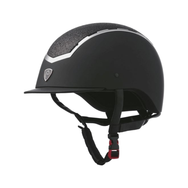 Equithème - Black laminated insert helmet