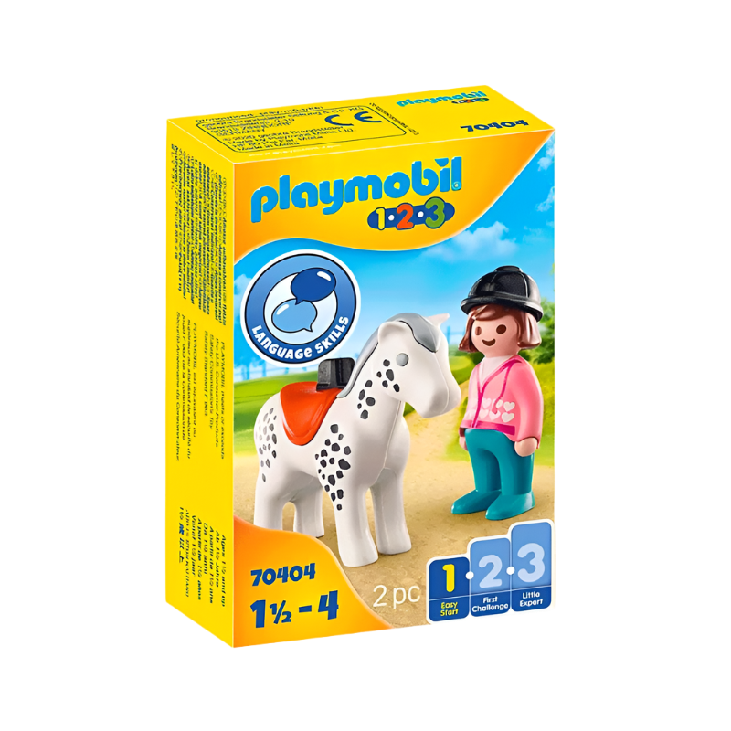 Playmobil - Cavalière avec cheval