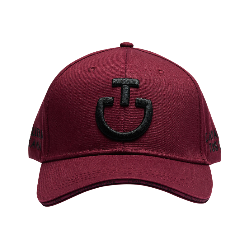 Cavalleria Toscana - Czapka z daszkiem unisex CT Baseball bordowy/ czarny | - Ohlala