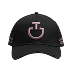 Cavalleria Toscana - Czapka z daszkiem unisex CT Baseball czarny/ liliowy | - Ohlala