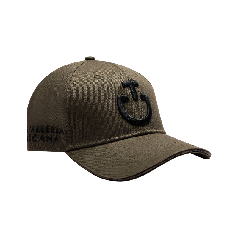 Cavalleria Toscana - Czapka unisex CT Baseball orzechowa/czarna | - Ohlala