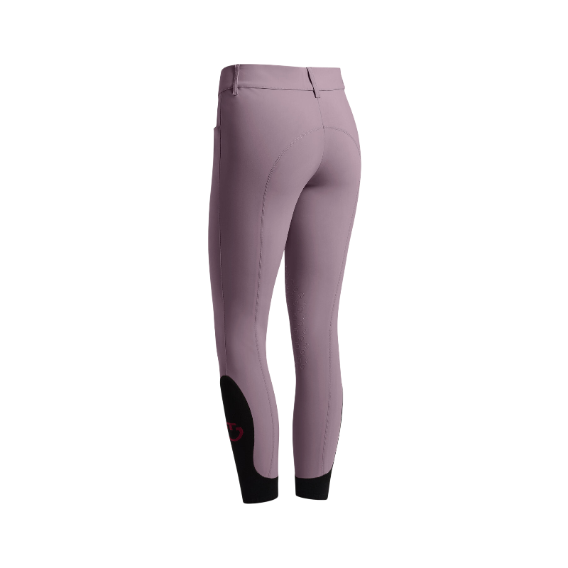 Cavalleria Toscana - Pantaloni da equitazione donna Americain vita alta lilla | - Ohlala