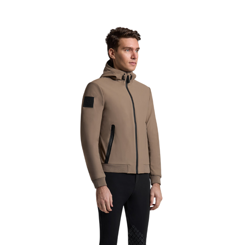 Cavalleria Toscana - Veste softshell thermique à capuche homme Performance noisette | - Ohlala