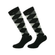 Equithème - Chaussette Argyle noir/gris (x1) | - Ohlala