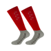 Equithème - Chaussettes d'équitation Compet rouge/gris (x2) | - Ohlala
