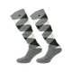 Equithème - Chaussettes Argyle gris/écru (x1) | - Ohlala