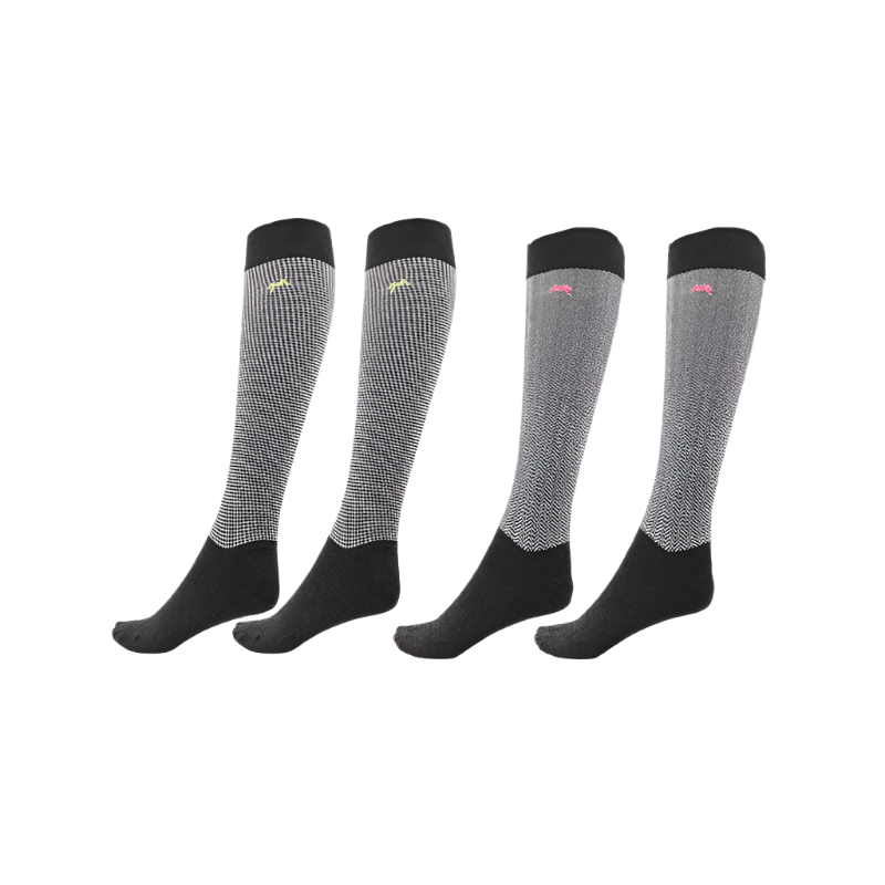 Pénélope Store - Grafix riding socks black/white (x2)