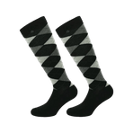 Equithème - Chaussette Argyle noir/écru (x1) | - Ohlala