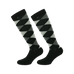 Equithème - Chaussette Argyle noir/écru (x1) | - Ohlala
