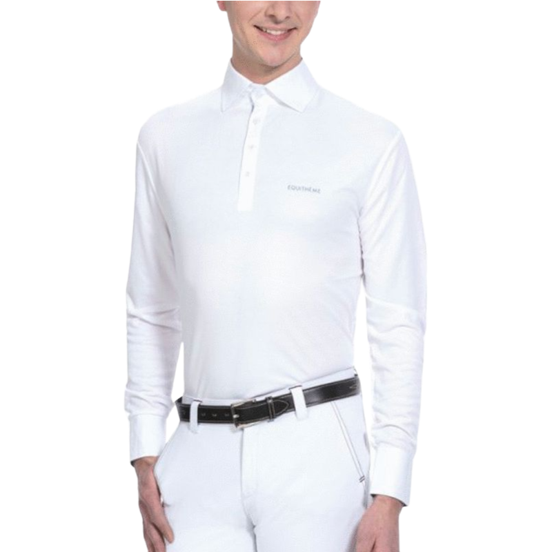 Equithème - Long sleeve mesh polo shirt