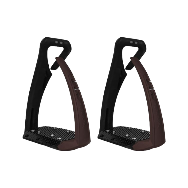 Freejump - Soft'Up Pro stirrups + black/chocolate