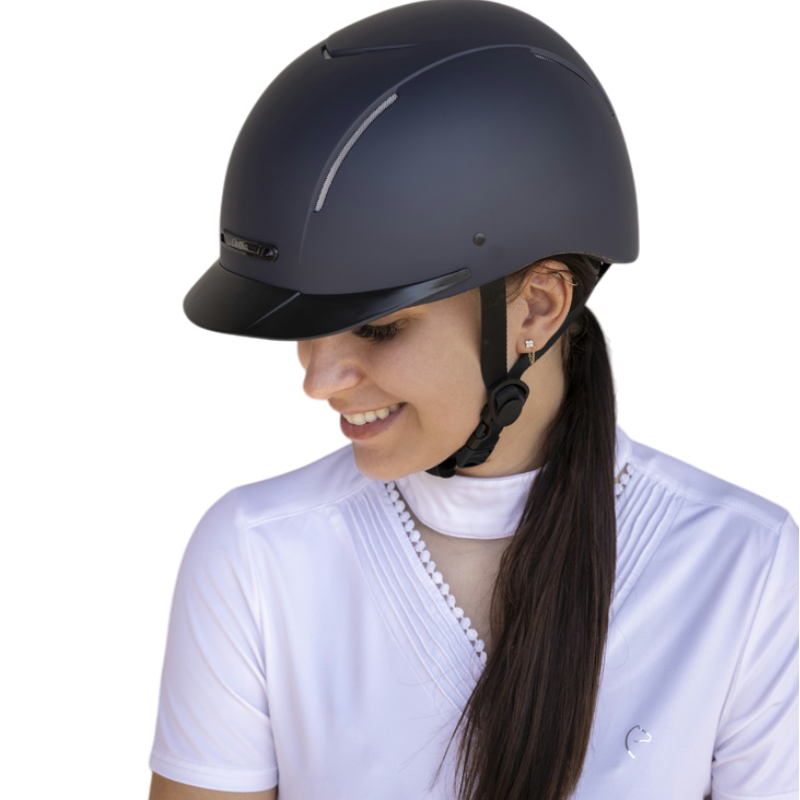 Choplin - Matte black Feather riding helmet 