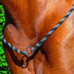 TdeT - Rope neck ring with ring black/grey | - Ohlala