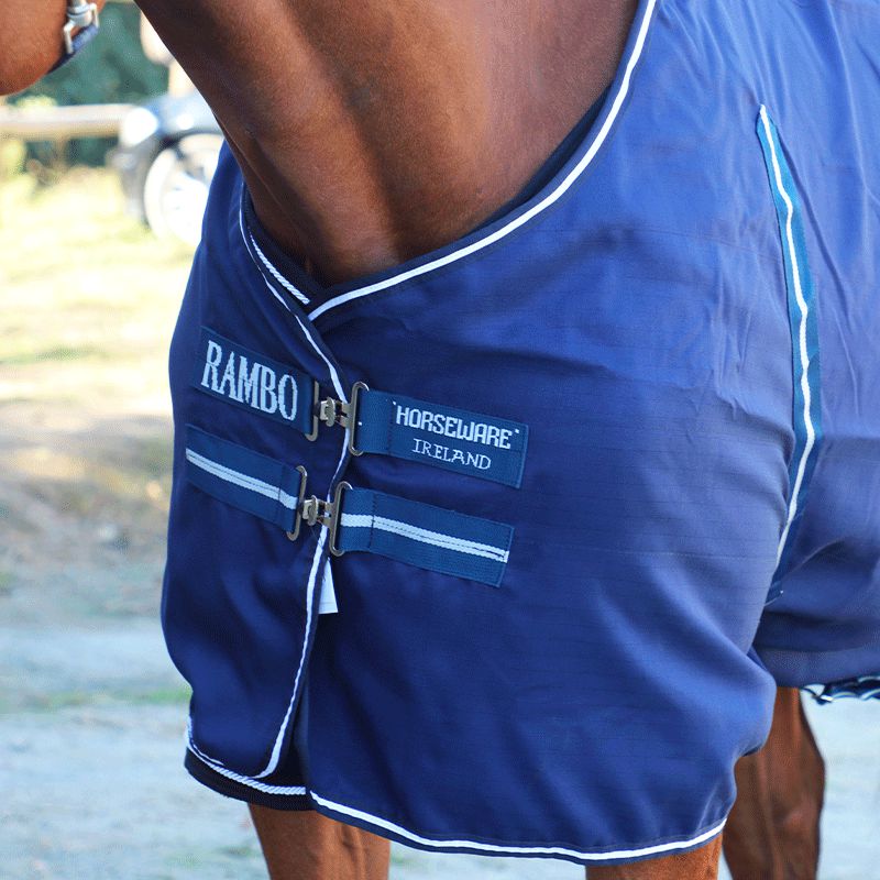 Horseware - Chemise de box Rambo marine/ blanc 0g | - Ohlala