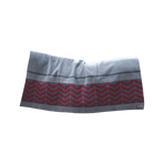 Kentucky Horsewear - Grey/burgundy heavy fishbone square drying rug | - Ohlala