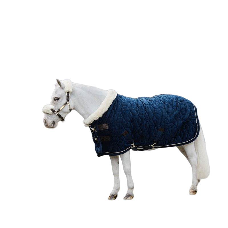 Kentucky Horsewear - Couverture de présentation velvet bleu marine pour minis 160g | - Ohlala