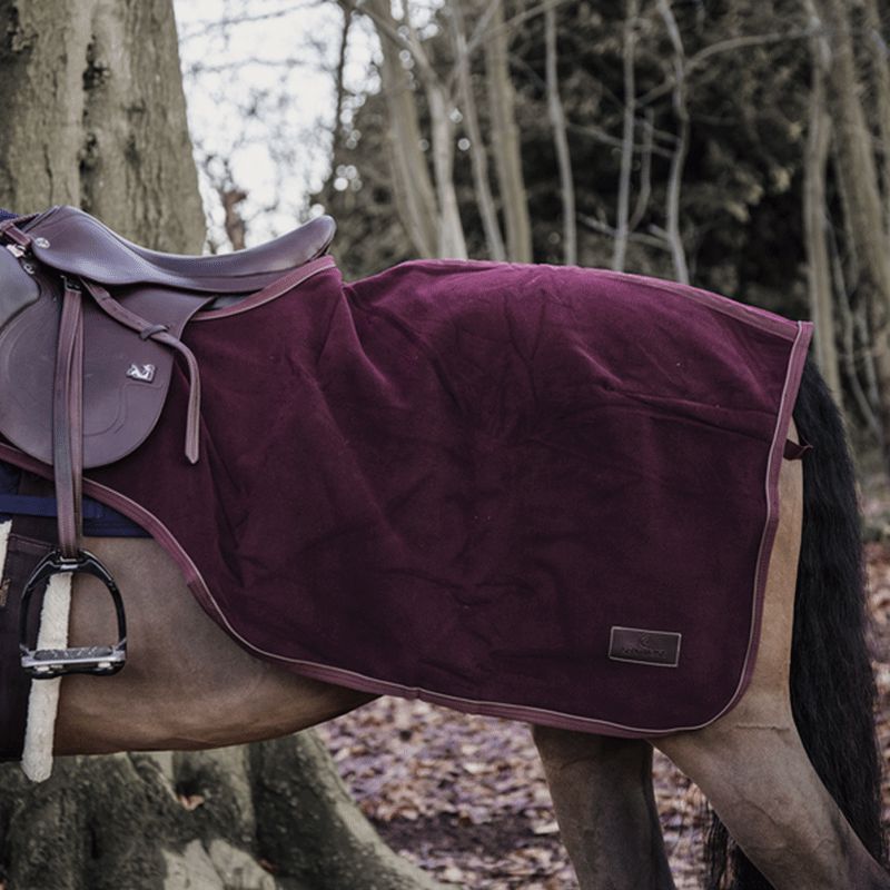 Kentucky Horsewear - Couvre-reins Heavy Fleece Bordeaux | - Ohlala