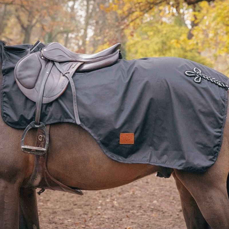 Paddock Sport - Couvre-reins imperméable noir | - Ohlala