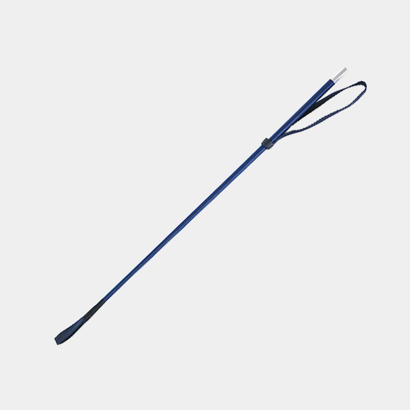 Whip&Go - Cravache fibre de verre et nylon tressé bleu 61 cm | - Ohlala