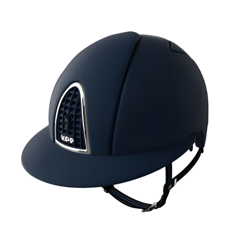 KEP - Cromo Textile riding helmet navy visor polo