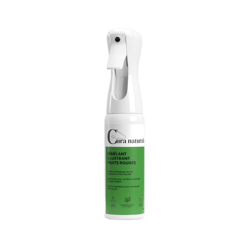 Cura Naturale - Detangler and Shine Enhancer for Horses with Red Berries | - Ohlala