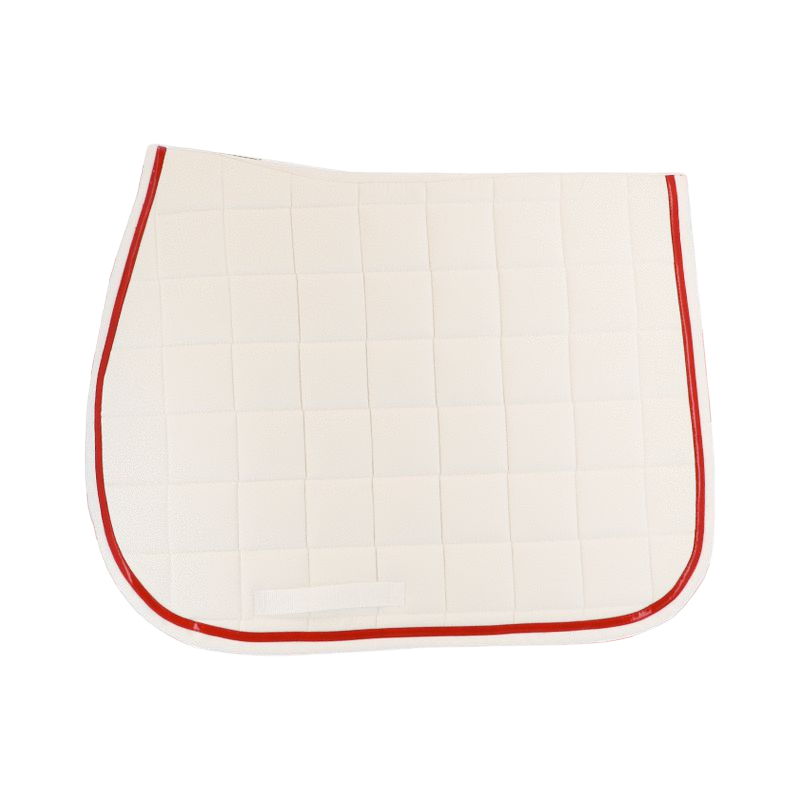 Privilège Equitation - Tapis de selle Daytona blanc/rouge | - Ohlala