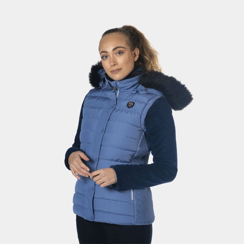 Flags & Cup - Gilet sans manche femme Kenora denim | - Ohlala