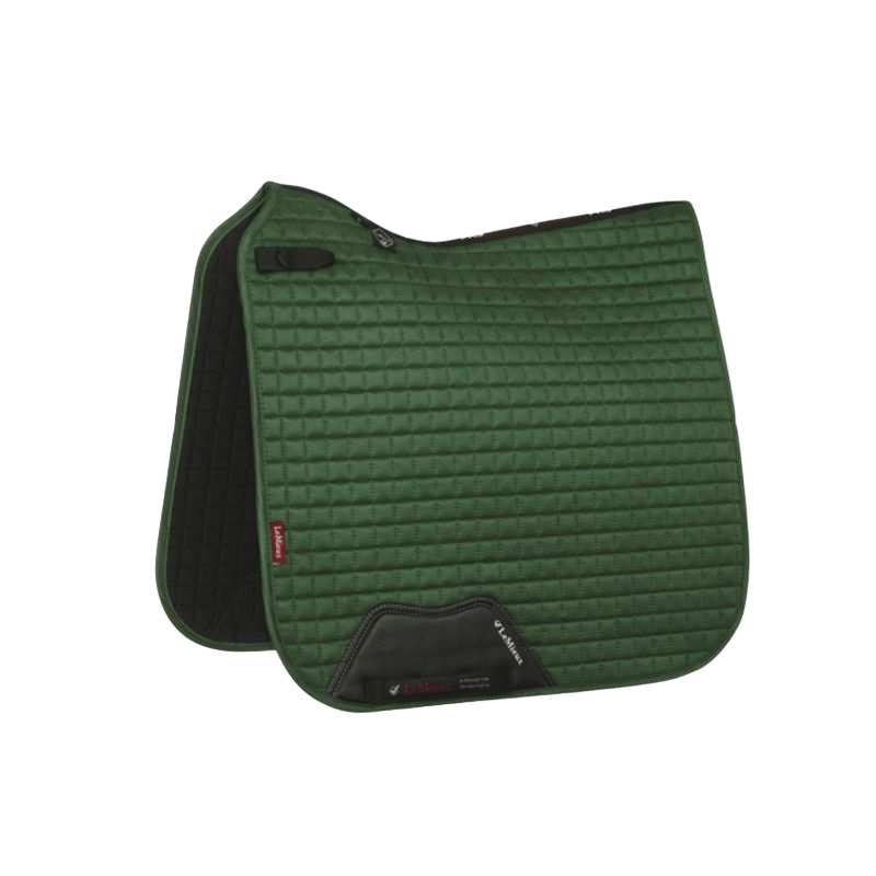 LeMieux - Tapis de dressage Suede square hunter vert forêt | - Ohlala