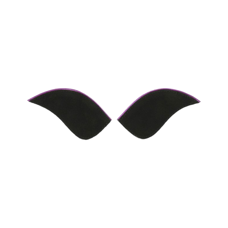 Equithème - Black Myprimera boot badge with purple edging