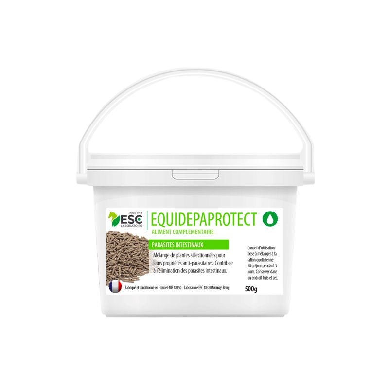 ESC Laboratoire - Complément alimentaire Equidépaprotect parasites intestinaux 600gr | - Ohlala