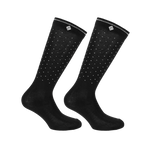 Equithème - Kamilia Je t'aime Riding Socks Black | - Ohlala