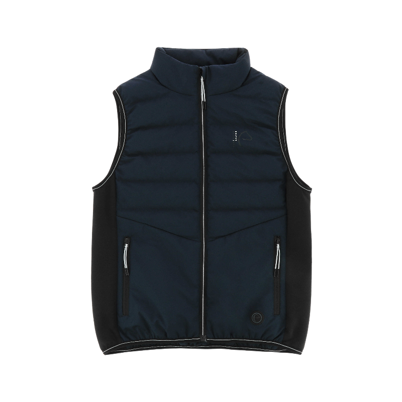 Equithème - Unisex heated sleeveless down jacket Sasha navy 
