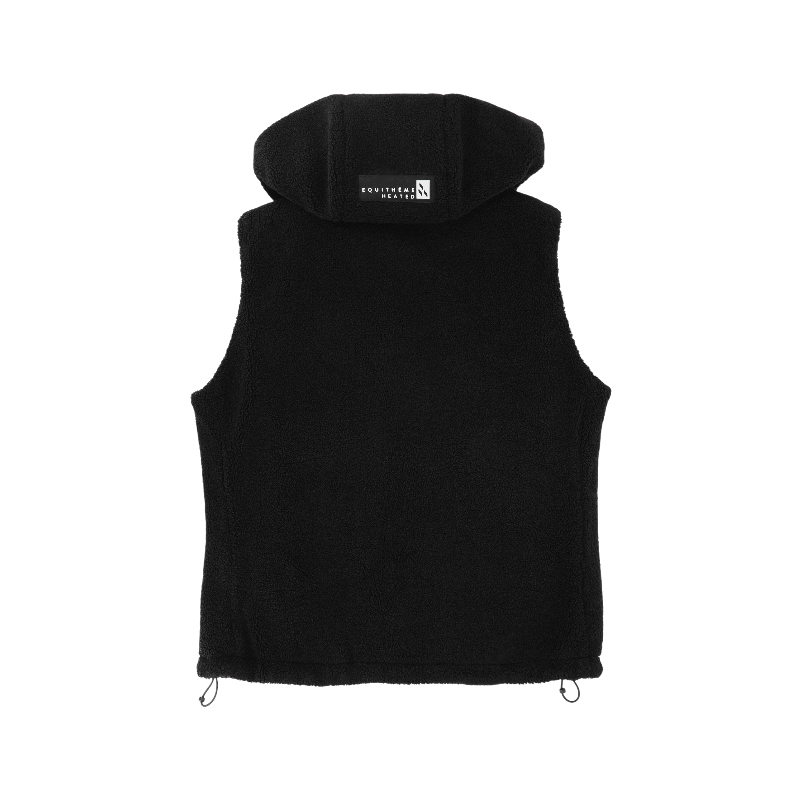 Equithème - Women's black heated sleeveless fleece vest Valery 
