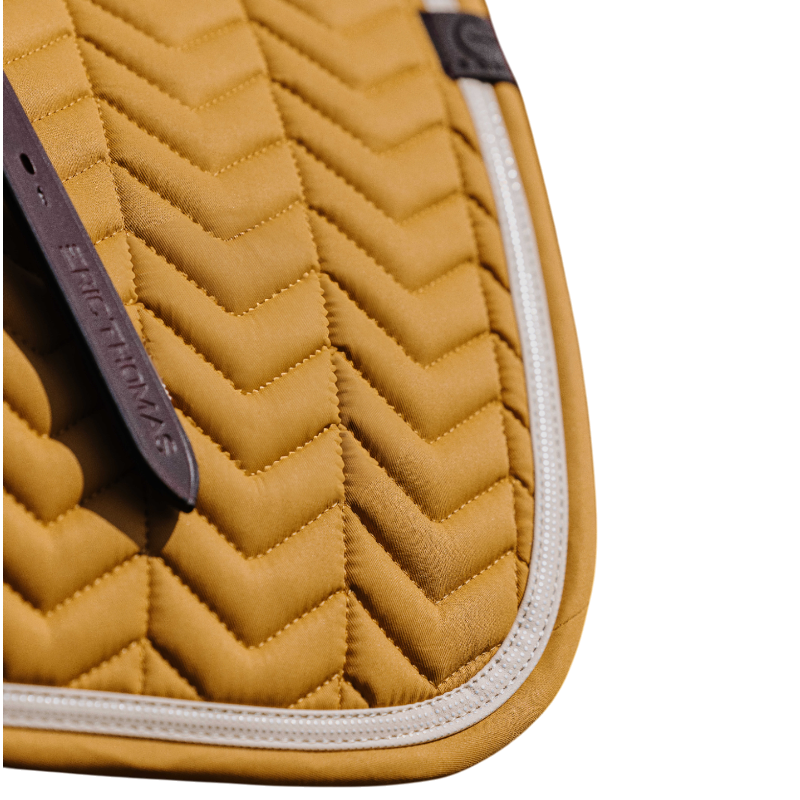 Equithème - Softypop mustard saddle pad | - Ohlala
