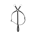 Equithème - Martingale pour mini poney noir | - Ohlala