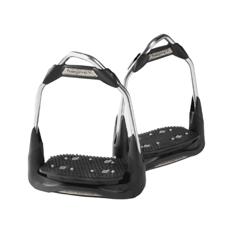Freejump - Air's dressage edition silver inclined eye stirrups 