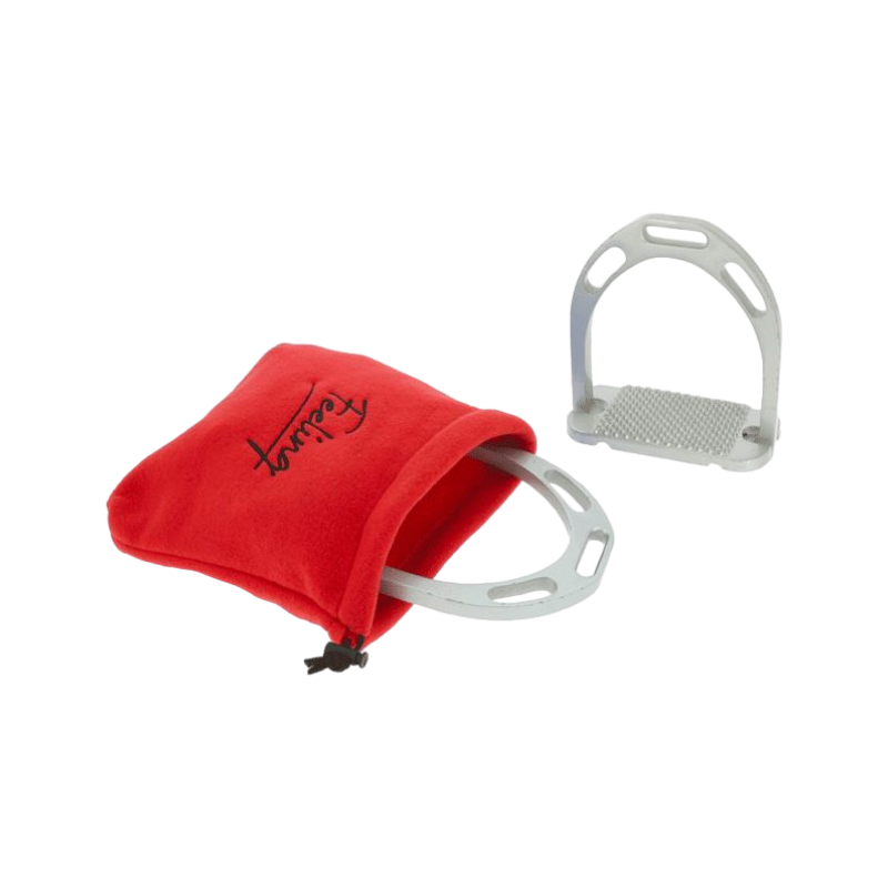 Feeling - Red polar stirrup covers (x2)