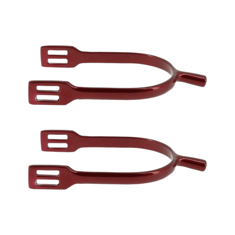 Feeling - Red stainless steel Prince of Wales spurs 20mm