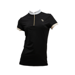 Flags & Cup - Polo de concours manches courtes femme Andria noir | - Ohlala