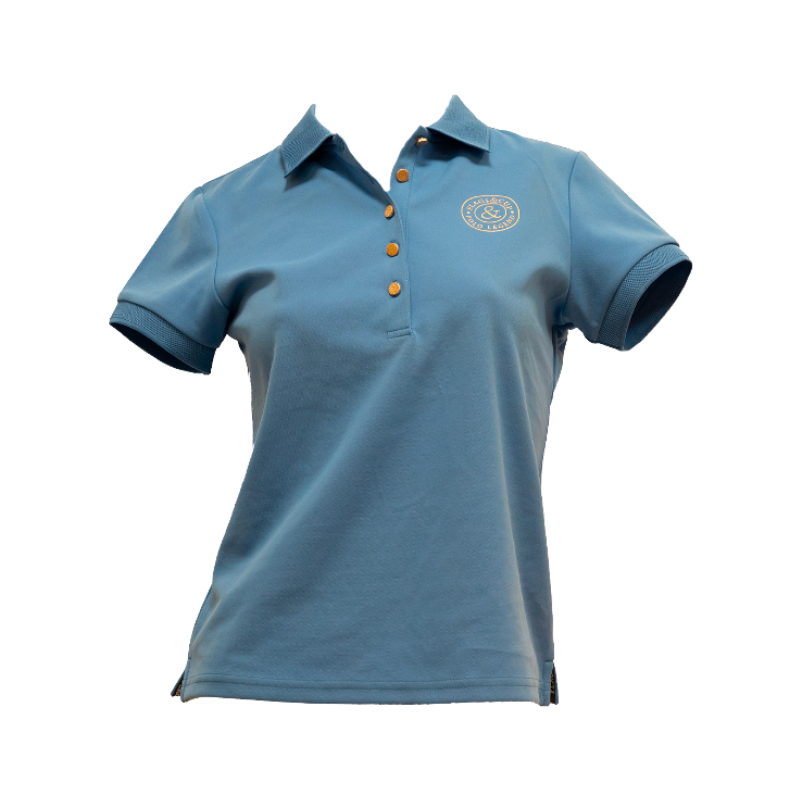 Flags & Cup - Polo piqué manches courtes femme Anzia iris