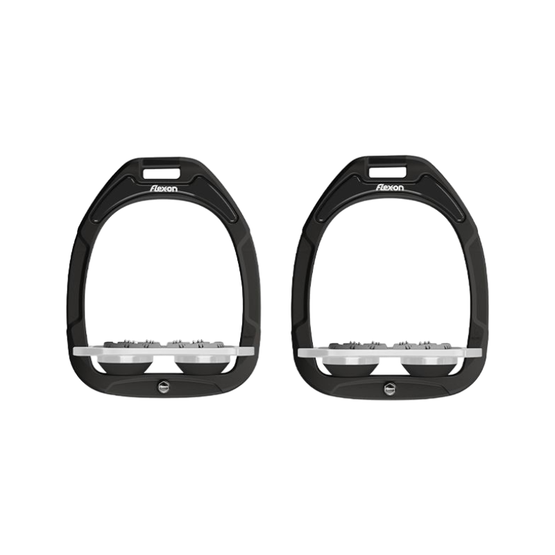 Flex On - GC Flat Ultra Grip Stirrups Black / Gray / Black