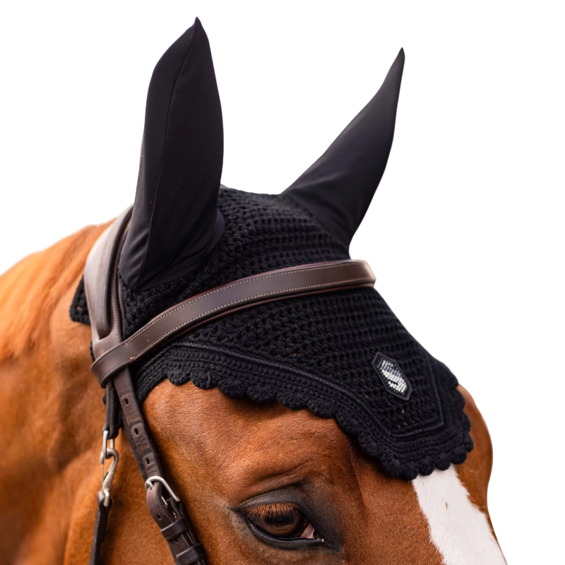 Samshield - Bonnet anti-bruit Flyshield swarovski noir