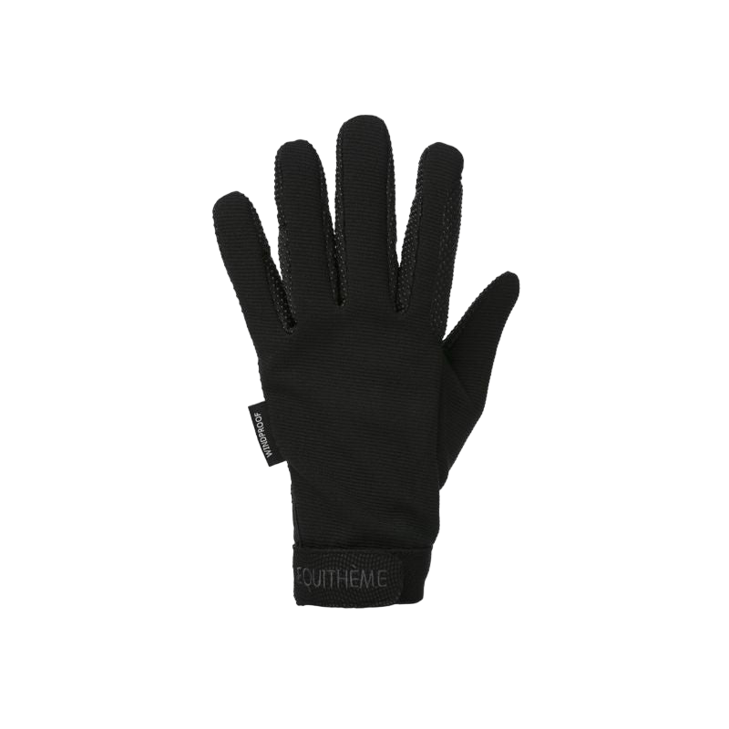 Equithème - Gants Knit noir | - Ohlala